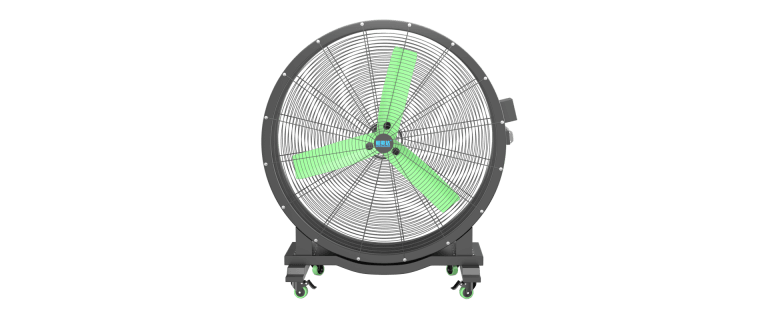 Three Fan Blades Portable drum fan